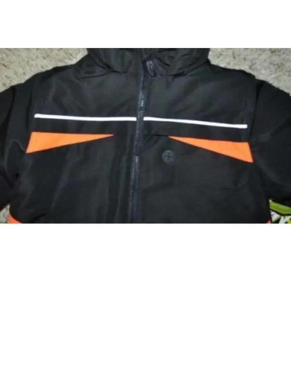 Boys All Weather Jacket 4/5 Black Orange 4 in 1 Winter Spring Fall Athletech